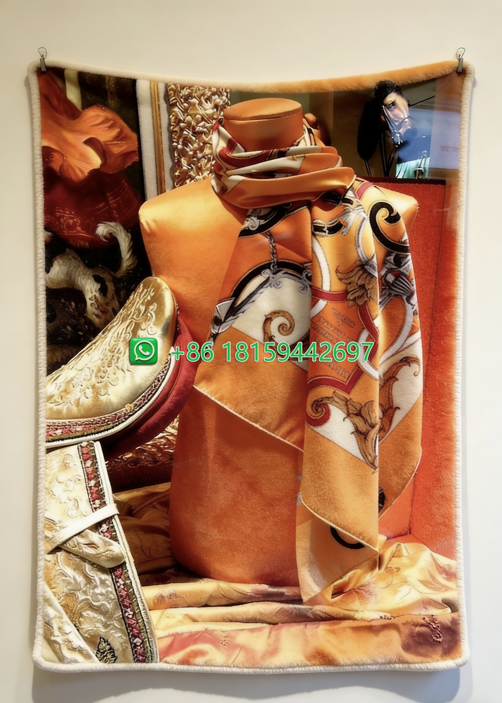 Hermes Throw Blankets